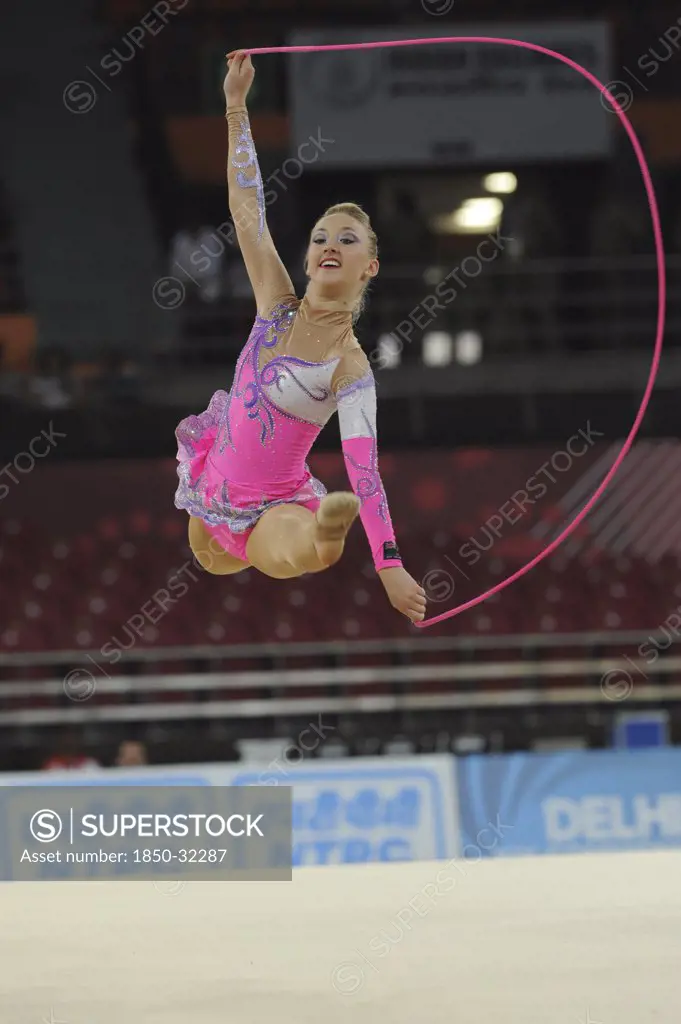 India, Delhi, 2010 Commonwealth games  Rhythmic gymnastics.