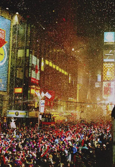 Usa, New York State, New York City, Times Square New Year Celebration