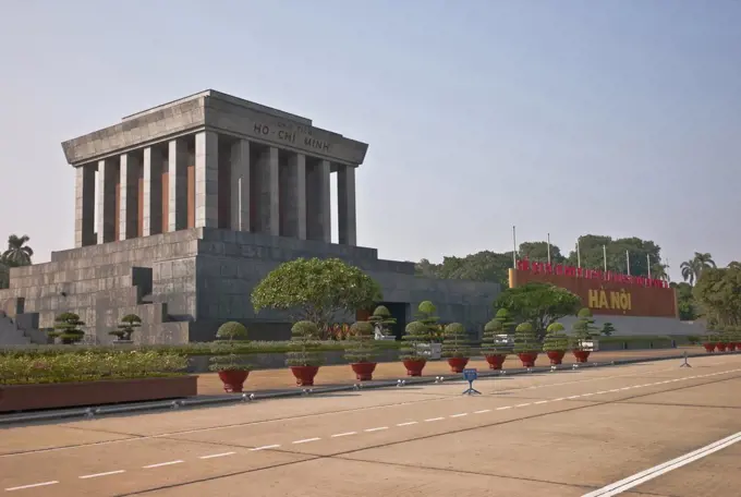 Vietnam, Hanoi, Ho Chi Minh Mausoleum.