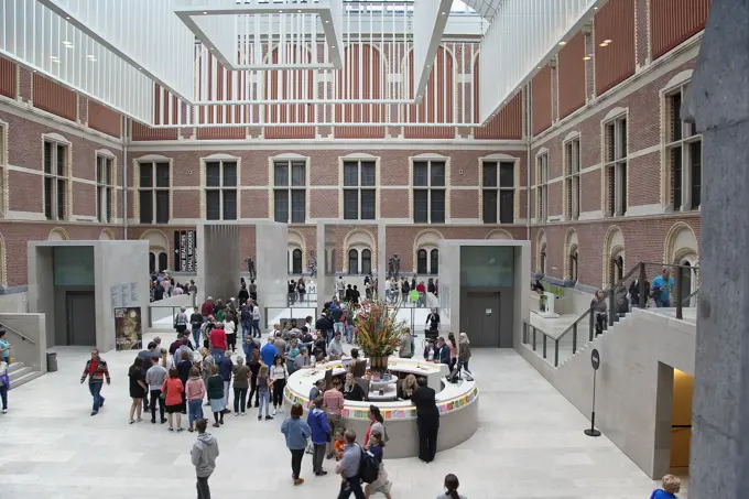 Holland, North, Amsterdam, Interior of the Rijksmuseum.