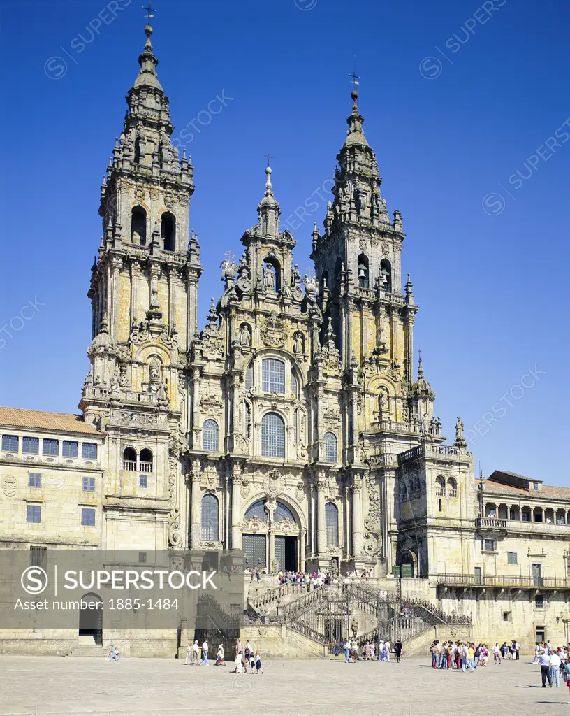 Spain, Galicia, Santiago de Compostela, The Cathedral