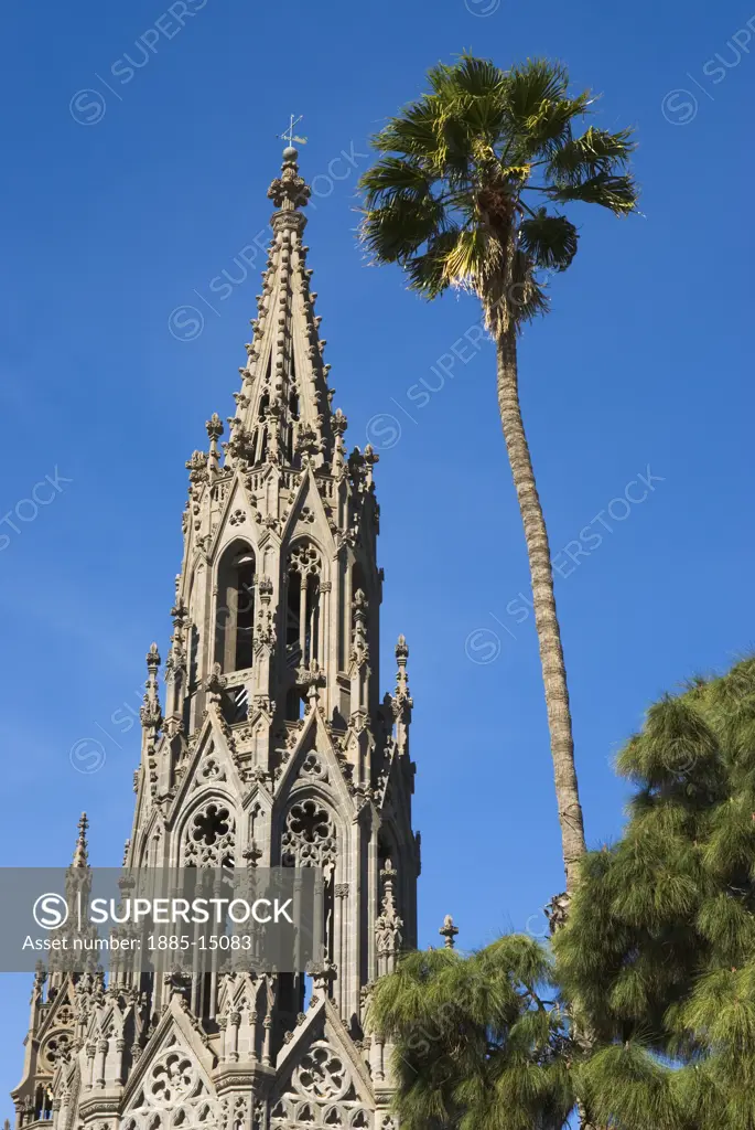 Canary Islands, Gran Canaria, Arucas, Neo-gothic cathedral - Catedral de San Juan