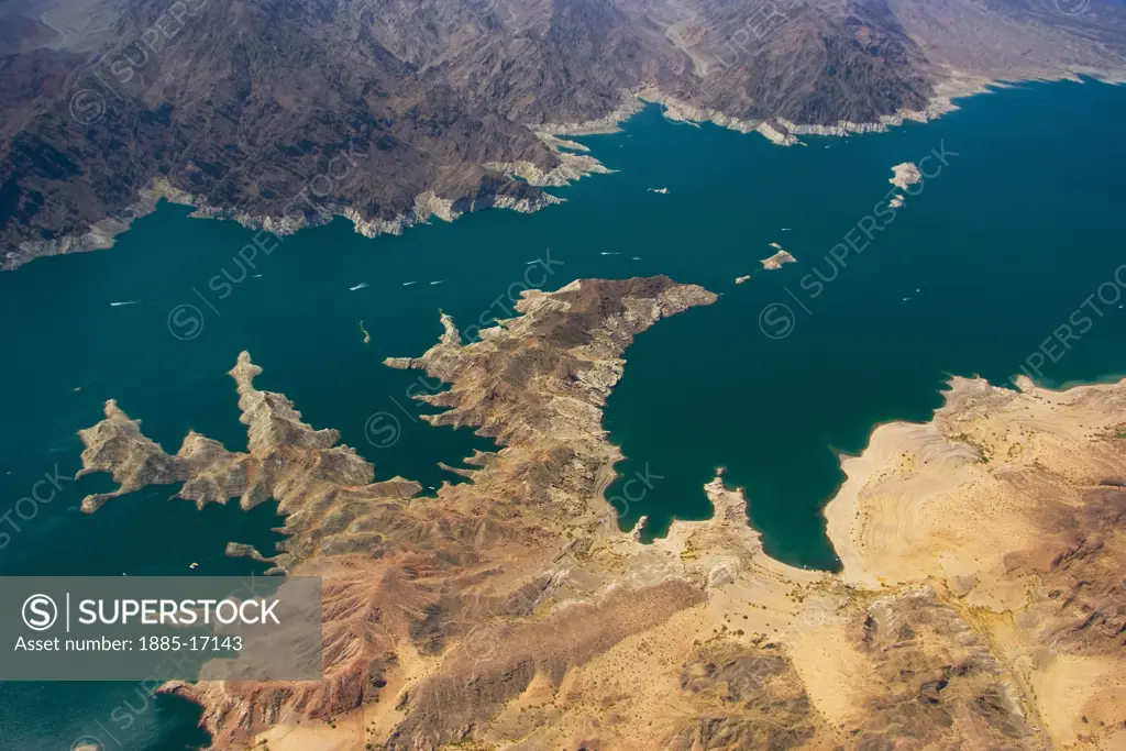 USA, Arizona, Grand Canyon, Aerial view of the western Grand Canyon