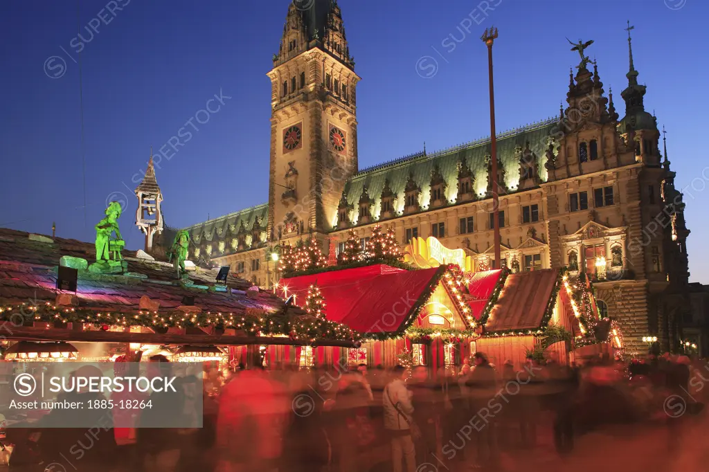 Germany, Hamburg & Schleswig-holstein, Hamburg, Christmas Market