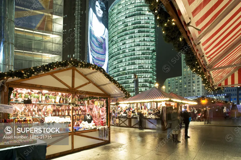 Germany, Berlin, Potsdamer Platz, Christmas Markets Potsdamer Platz Berlin Germany