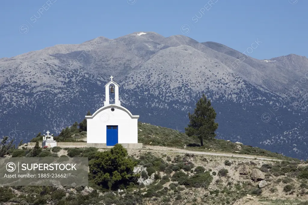 Greek Islands, Crete, Maza, Chapel in the White Mountains