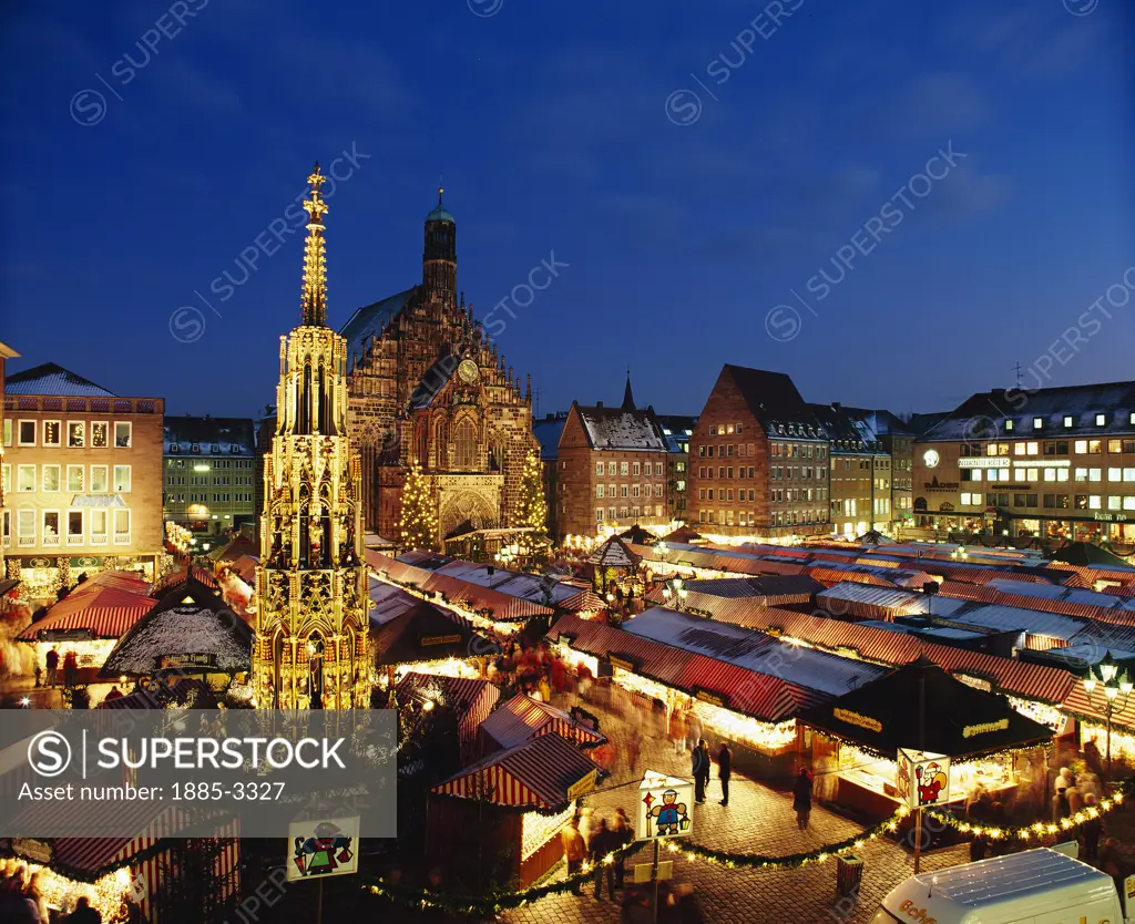 Germany, Bavaria, Nurenburg, Christmas Market