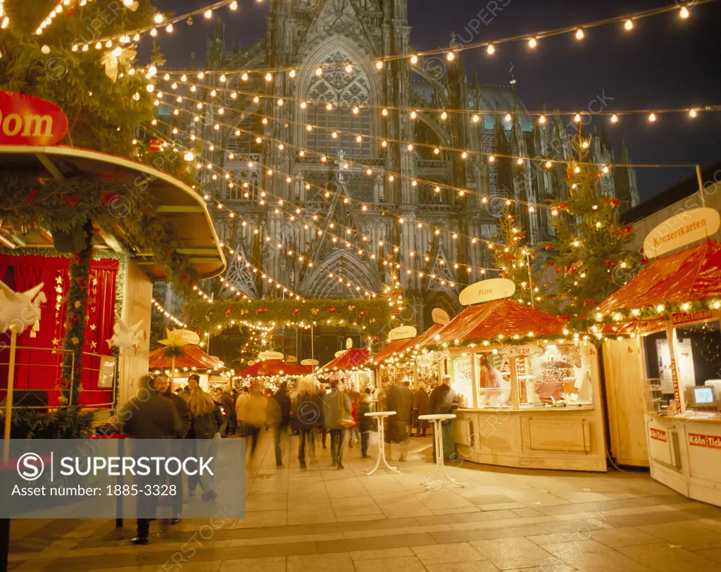 Germany, North Rhine-Westphalia, Cologne , Christmas Market