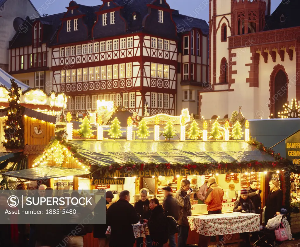 Germany, Hesse, Frankfurt am Main, Christmas Market