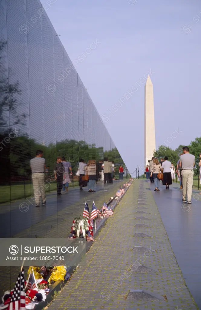 USA, District of Columbia, Washington DC, Vietnam Veterans Memorial