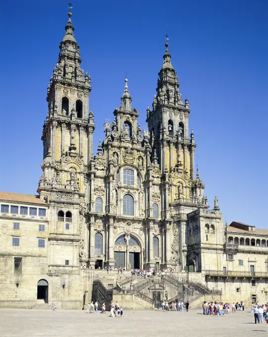 Spain, Galicia, Santiago de Compostela, The Cathedral