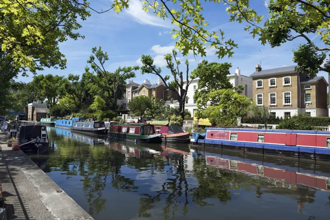 UK - England, London, Regents Canal running through Little Venice.