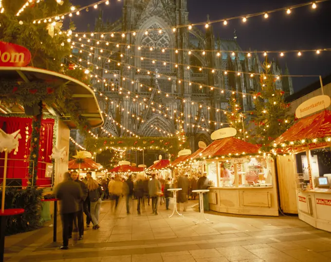 Germany, North Rhine-Westphalia, Cologne , Christmas Market