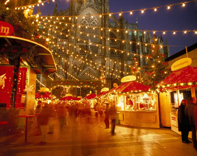 Germany, North Rhine-westphalia, Cologne, Christmas Market