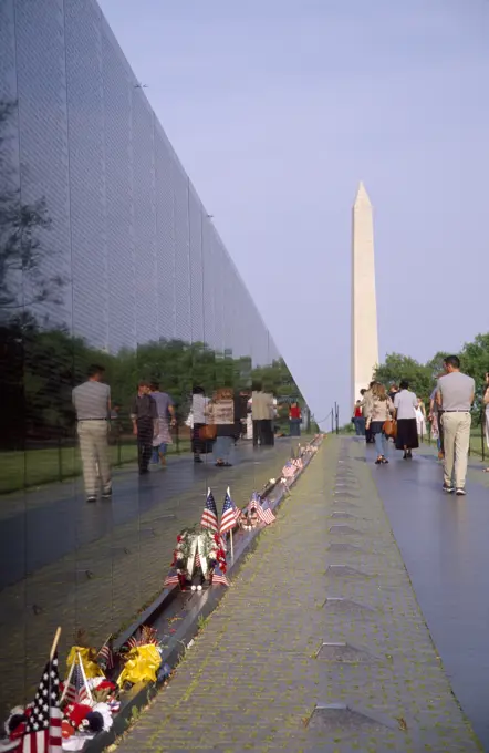 USA, District of Columbia, Washington DC, Vietnam Veterans Memorial