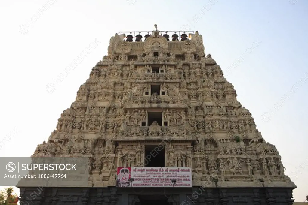 Temple kanchi kamakoti peetam sri kamakshi ambal ; district Kanchipuram ; state Tamilnadu ; India