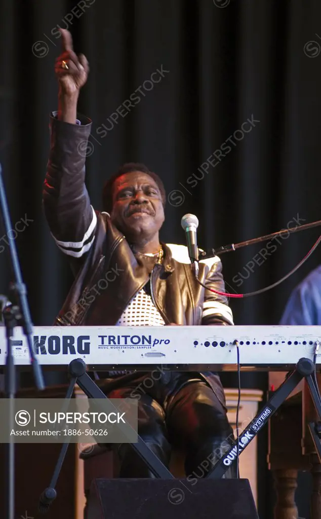 BILLY PRESTON preforms at the MONTEREY BAY BLUES FESTIVAL - MONTEREY, CALIFORNIA