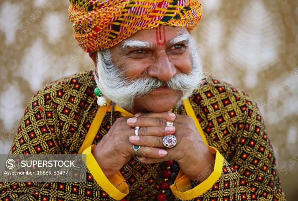 Rajasthani Oldman Xxx Video - Portrait of rajasthani old man ; Rajasthan ; India MR#710 - SuperStock