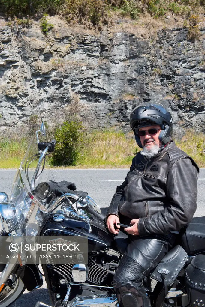 Motorcycling; South Island, New Zealand