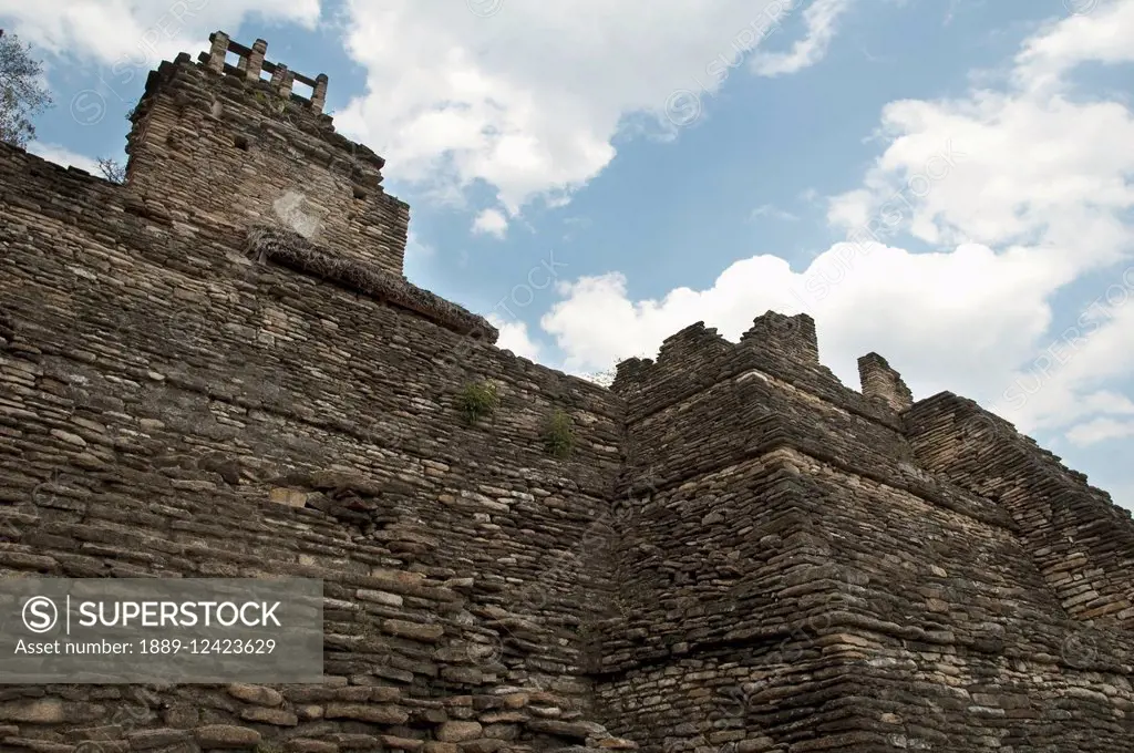 Roof Comb Of The Temple Of War, Tonina, Chiapas, Mexico