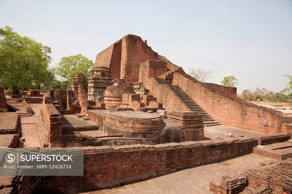 Sariputra Stupa (Temple Site No.3), Nalanda Mahavihara, Bihar, India