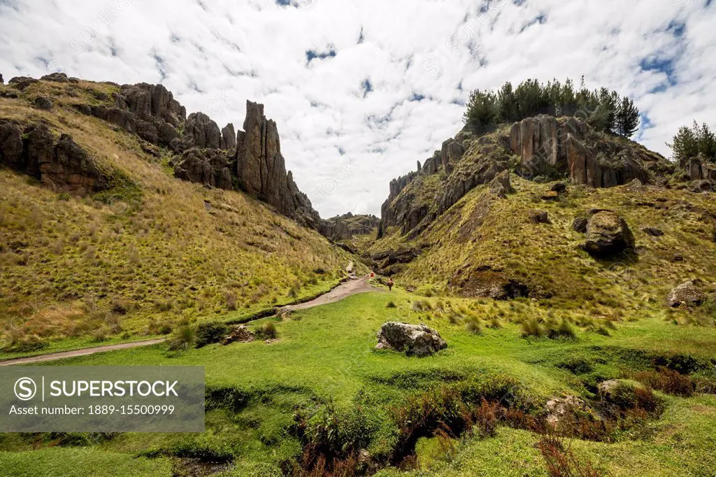 Ancient aqueduct thought to be built circa 1500 - 1000 BC, Cumbemayo; Cajamarca, Peru