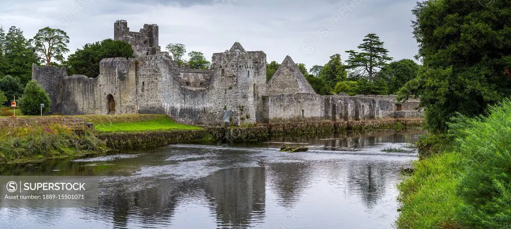 Desmond Castle along River Maigue; Adare, County Limerick, Ireland