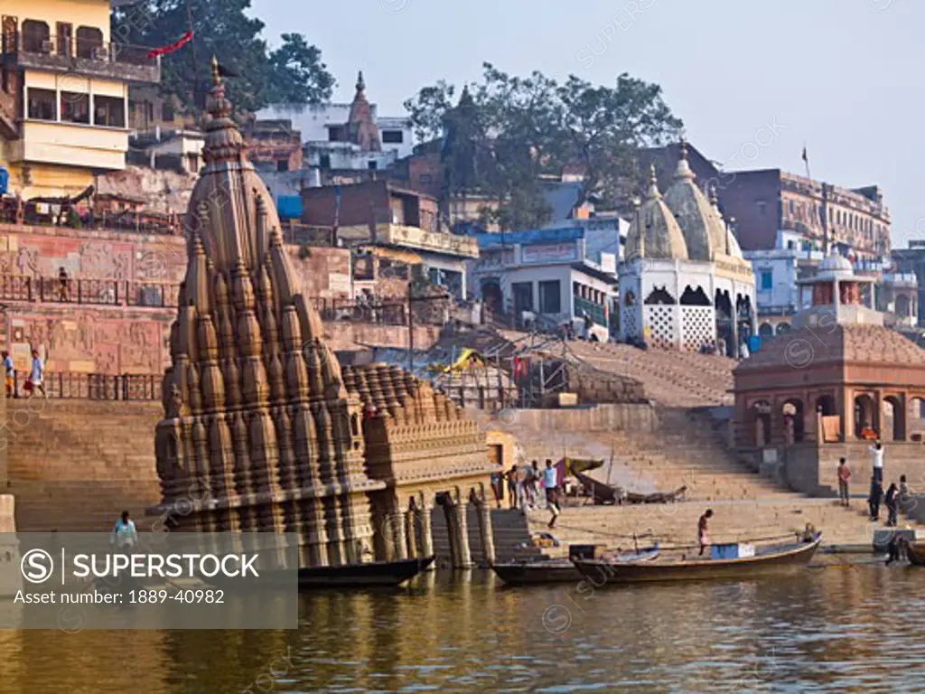 Varanasi cityscape; India