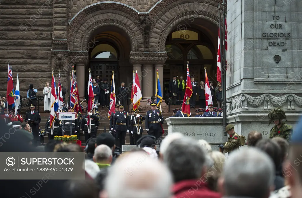 Remembrance Day Service, Old City Hall; Toronto, Ontario, Canada