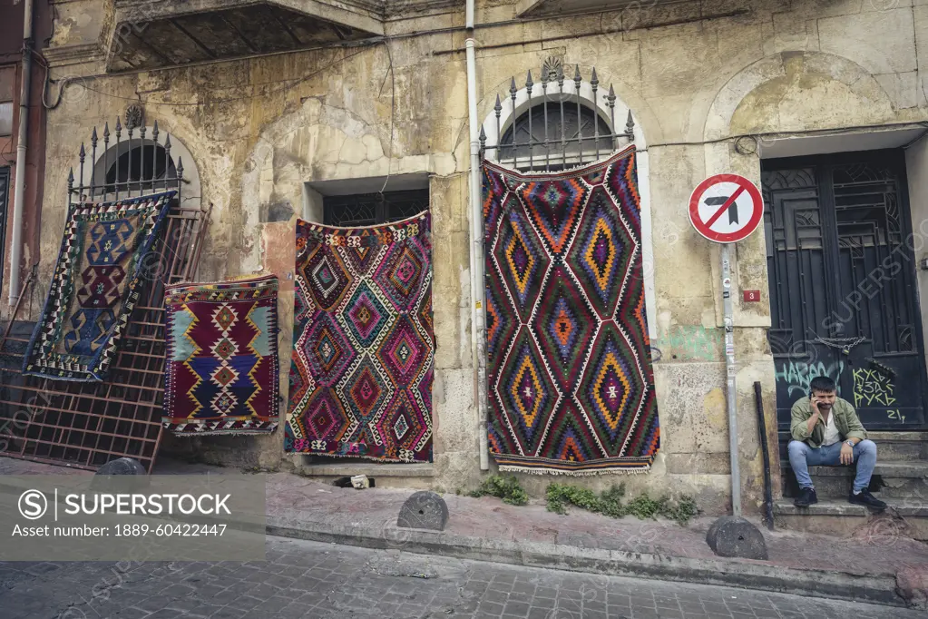 Turkish Kilim rugs for sale in Istanbul; Istanbul, Turkey