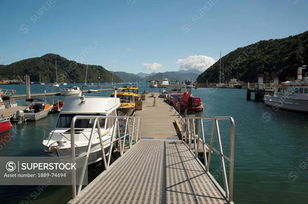 Boats In Port Picton, Picton New Zealand