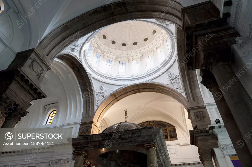 Dome Ceiling Inside The Cathedral Of Guatemala City, Guatemala City Guatemala