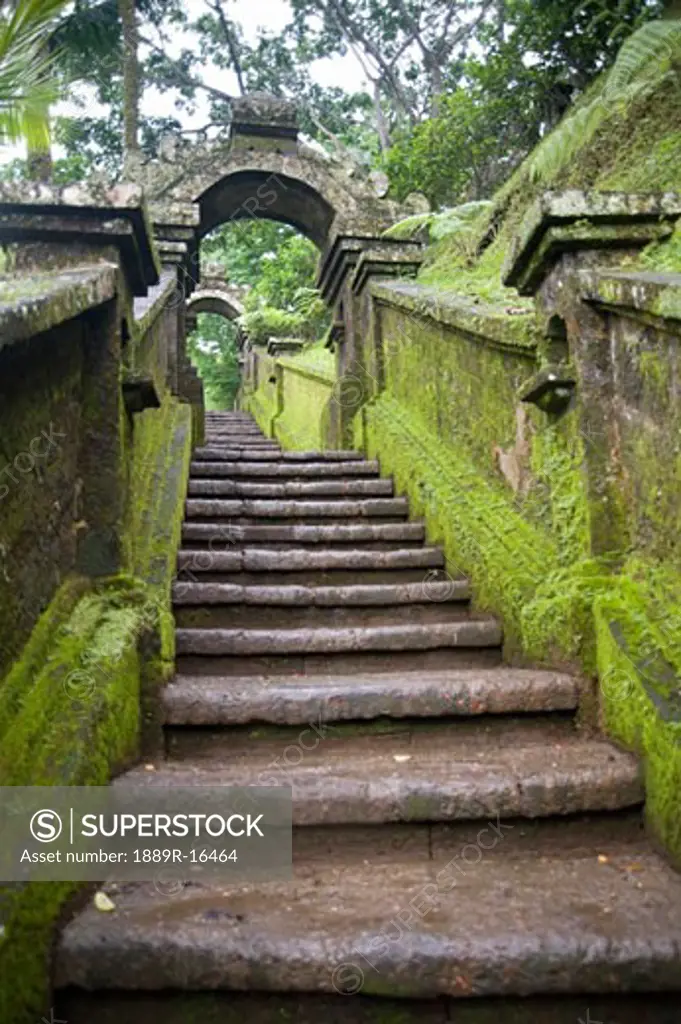 Bali, Indonesia; Stone staircase