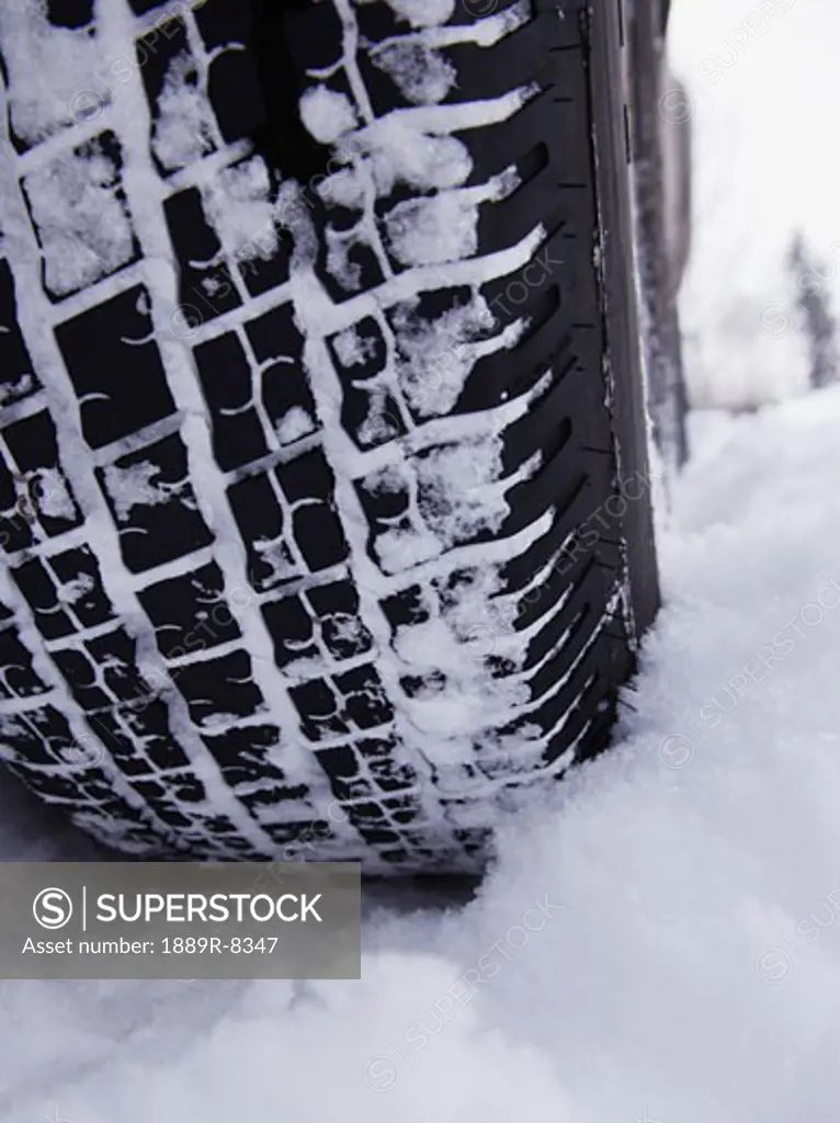 Snow on tire