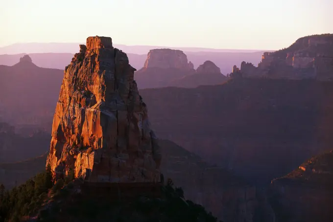 Sunrise At Mount Hayden, Grand Canyon National Park