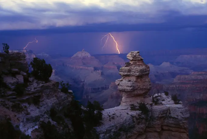 Lighting Over The Grand Canyon