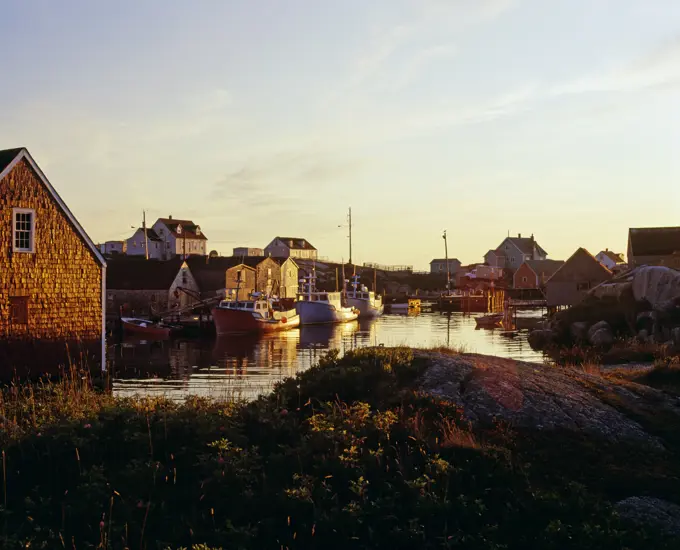 Fishing Village In Peggy's Cove, Nova Scotia, Canada