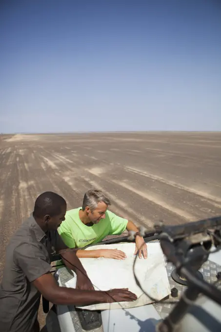 Kenya, Crossing remote desert; Chalbi Desert