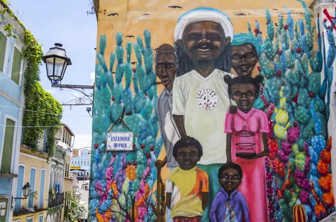 Murals; Salvador, Bahia, Brazil