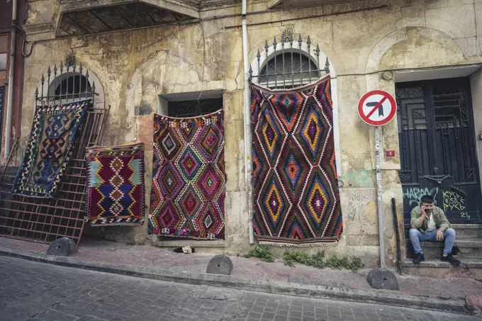 Turkish Kilim rugs for sale in Istanbul; Istanbul, Turkey