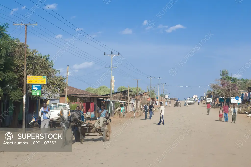 Town scene in Yabello, southern Ethiopia, Africa