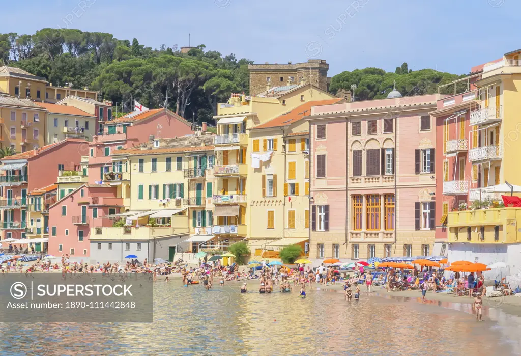 Bay of Silence beach, Sestri Levante, Liguria, Italy, Europe