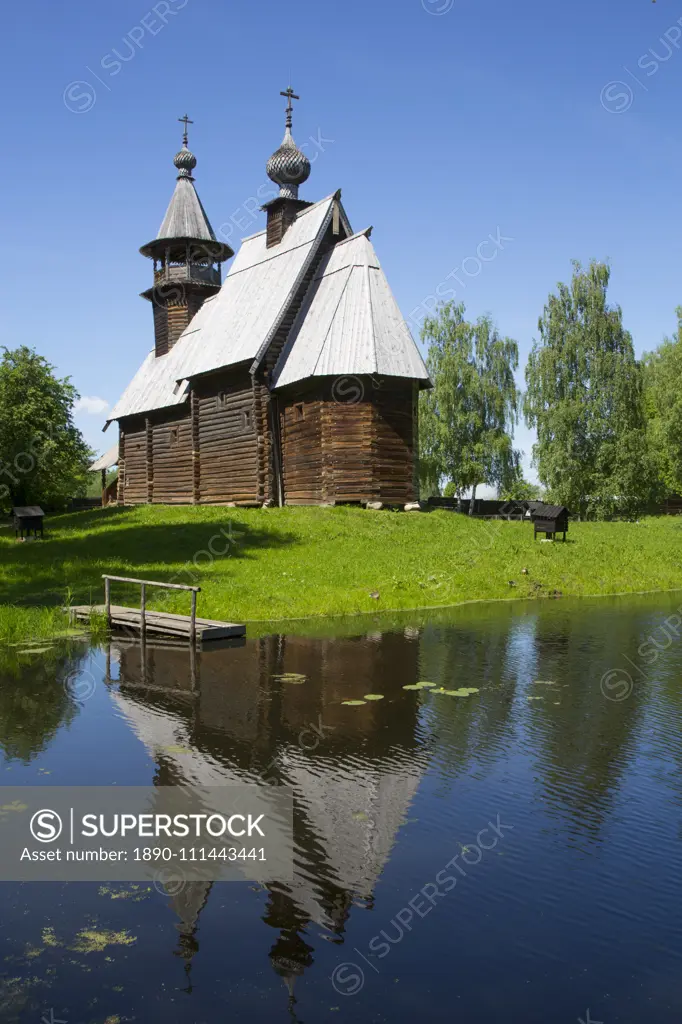 Church of the Gracious Saviour, built 1712, Museum of Wooden Architecture, Kostroma, Kostroma Oblast, Russia, Europe