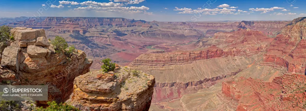 Grand Canyon view east of Pinal Point on the south rim, Grand Canyon National Park, UNESCO World Heritage Site, Arizona, United States of America, North America