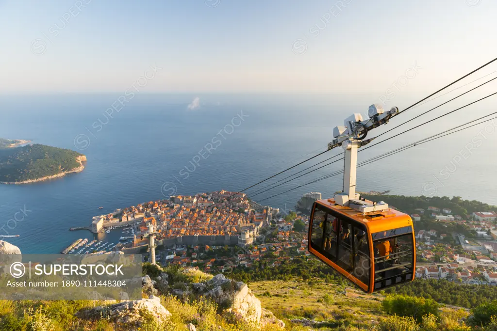 Aerial view of Dubrovnik, Croatia, Europe