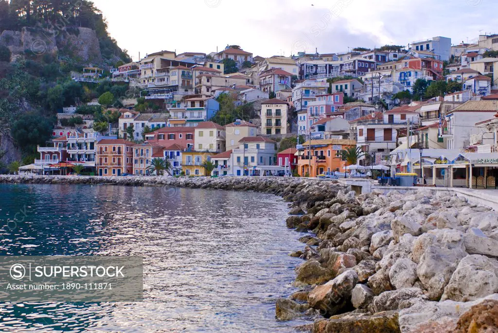 Harbor of Parga, mainland Greece, Greece, Europe