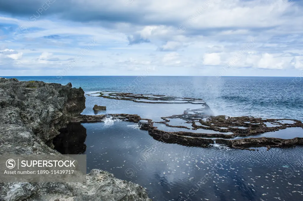 Mapu'a 'a Vaea Blowholes, Tongatapu, Tonga, South Pacific, Pacific