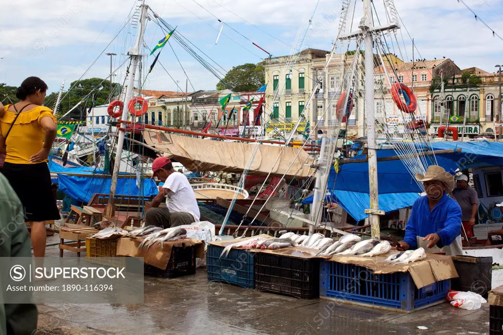 On the harbour of Belem, Brazil, South America