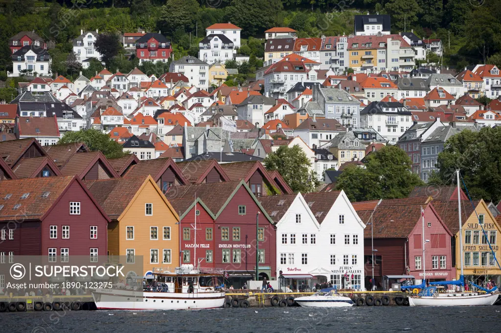 Bryggen, UNESCO World Heritage Site, Bergen, Hordaland, Norway, Scandinavia, Europe