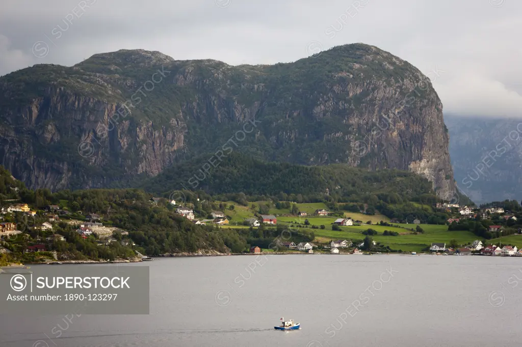 Lysebotn, Lysefjorden, Rogaland, Norway, Scandinavia, Europe